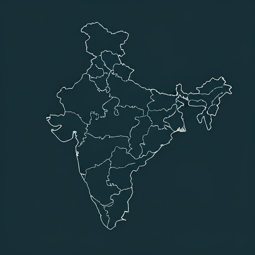 India map silhouette